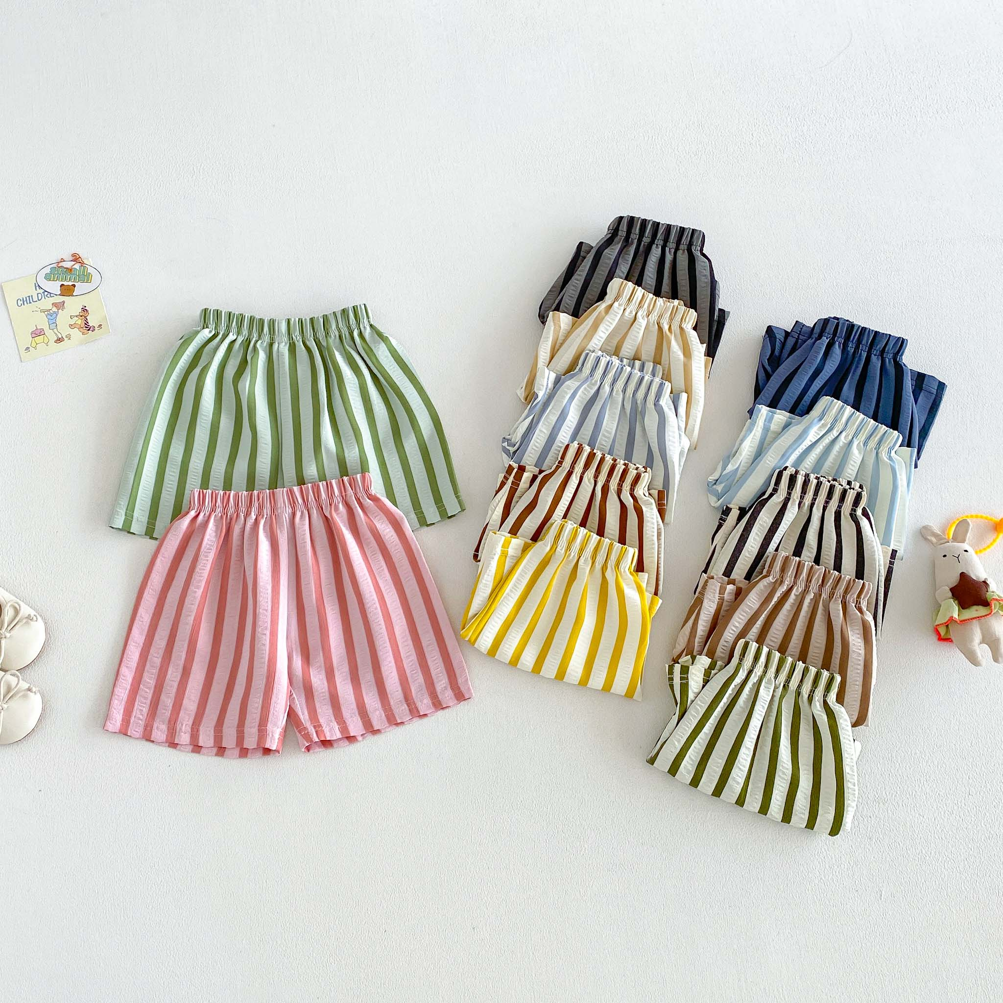 Summer Clothing Boutiques - 2026 Summer New Children's Striped Shorts