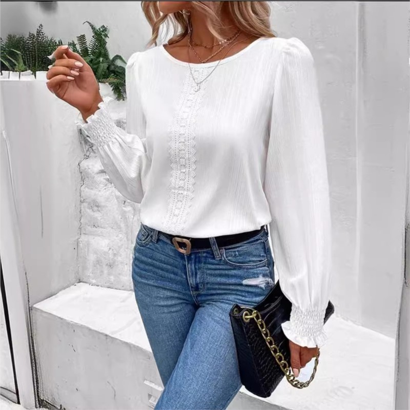 Summer Clothing Colors - Elegant Women's Long Sleeved Shirt Spring/Summer