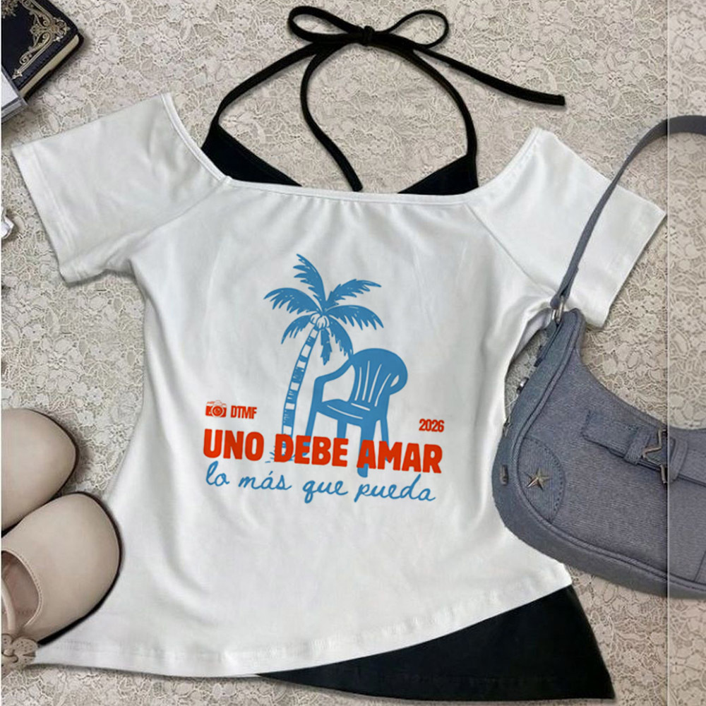Summer Grunge Clothing - Bad Bunny cropped top female goth
