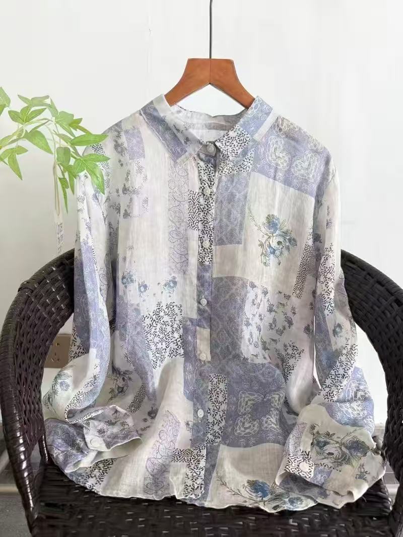 Summer Clothing In Japan - 100% Ramie linen shirts and blouses