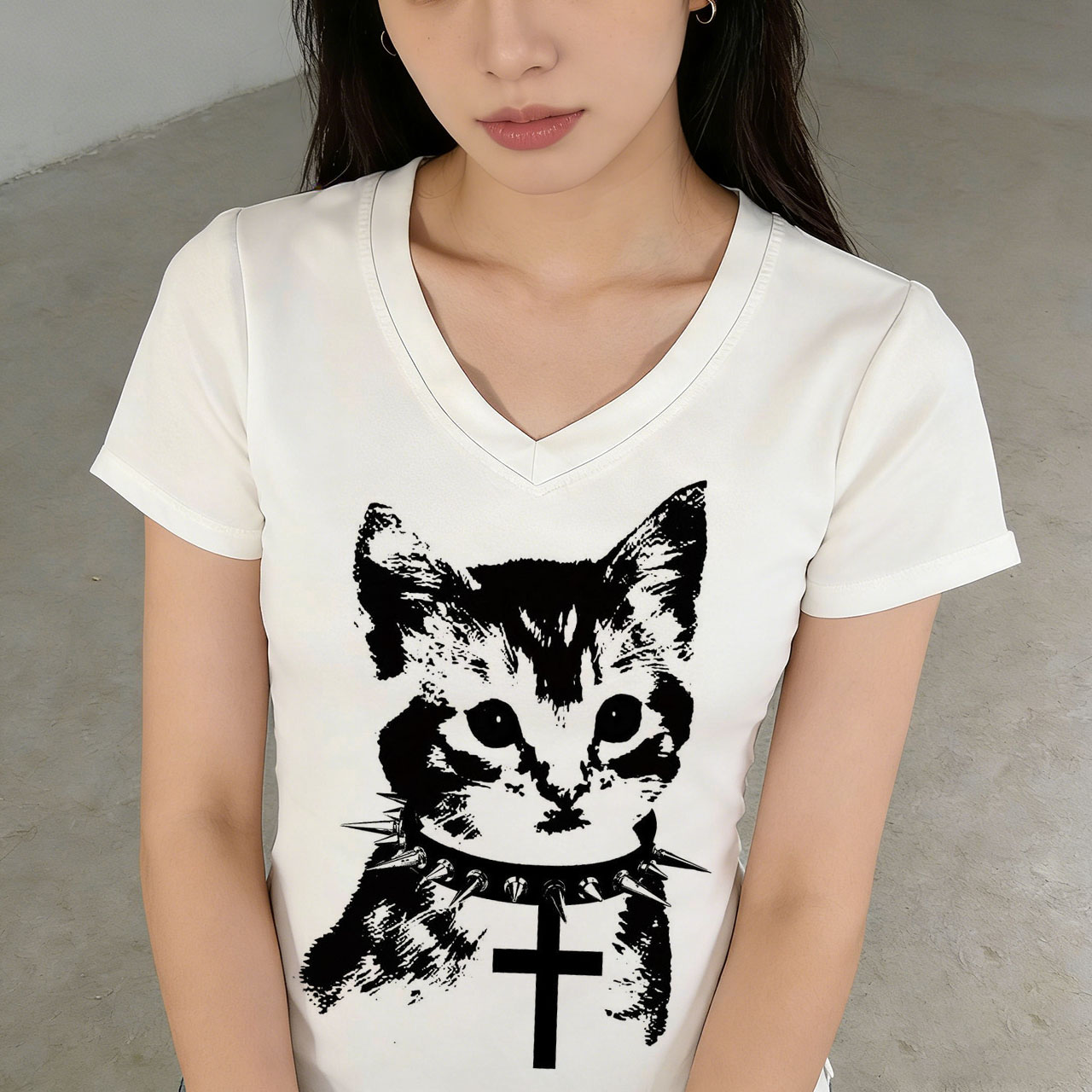 Summer Grunge Clothing - 2000s Tops Kpop Emo Women Top