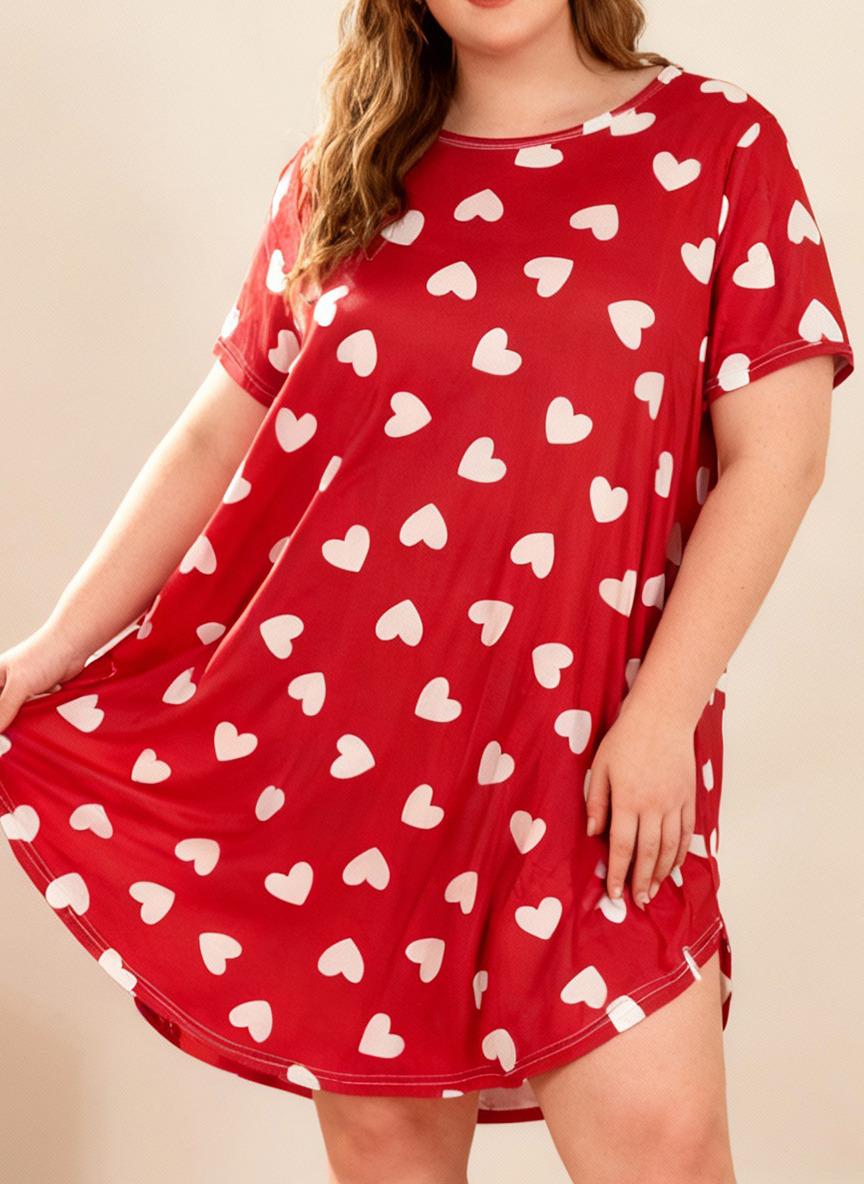 Summer Clothing Offers - Plus Size Women's Spring Summer Heart