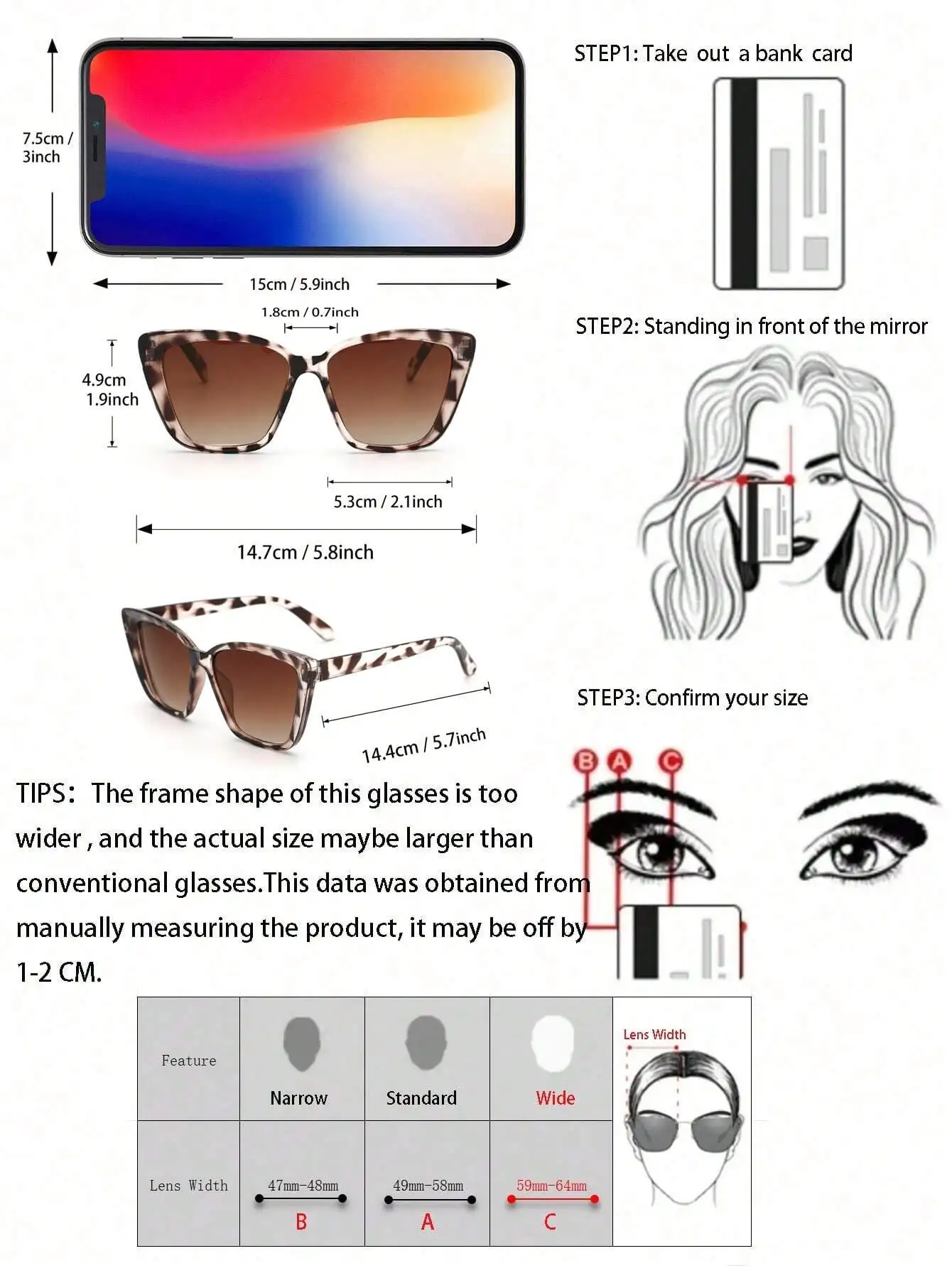 1 Pair Women's Cat Eye Plastic - Summer Clothing Drive ulasan dan harga