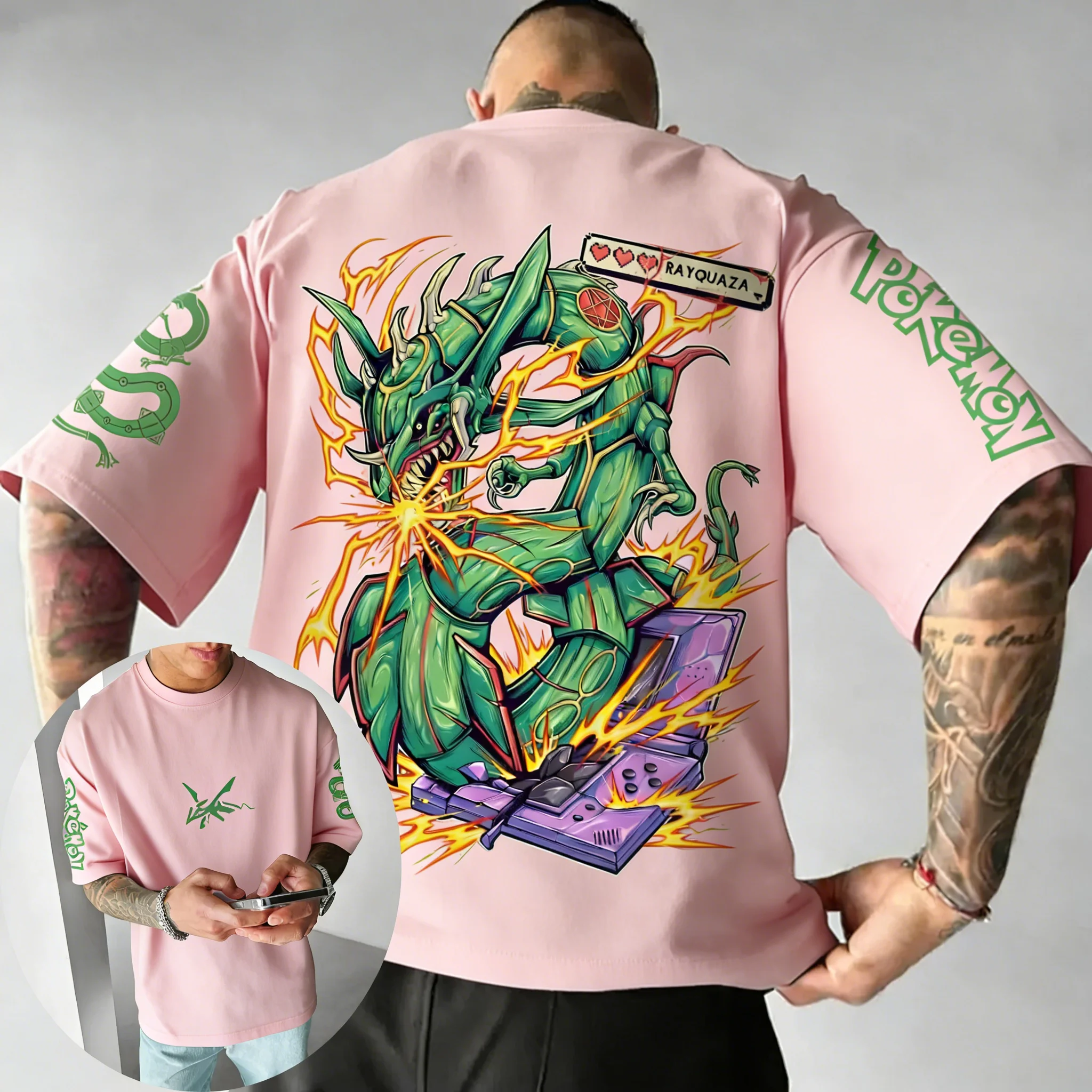 Pokemon  Game Rayquaza Co Bran - Summer Games Clothing Brand ulasan dan harga