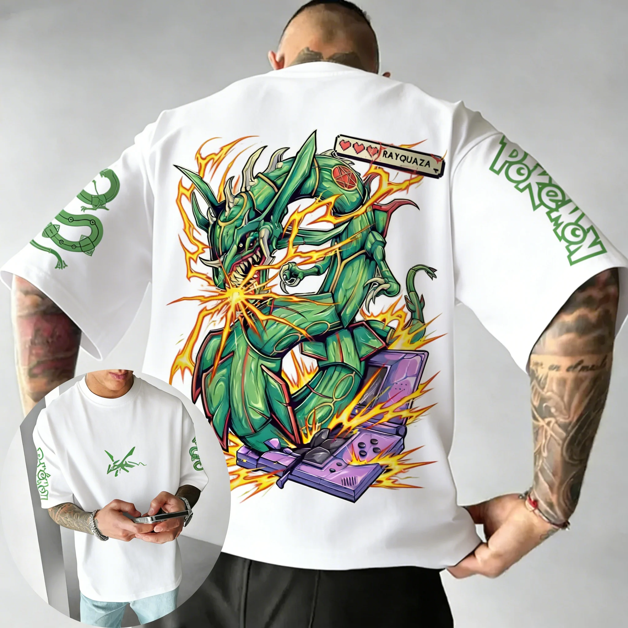 Pokemon  Game Rayquaza Co Bran - Summer Games Clothing Brand ulasan dan harga