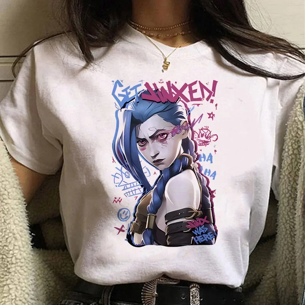 Jinx Arcane Monkey T Shirt Ani - Summer Grunge Clothing ulasan dan harga