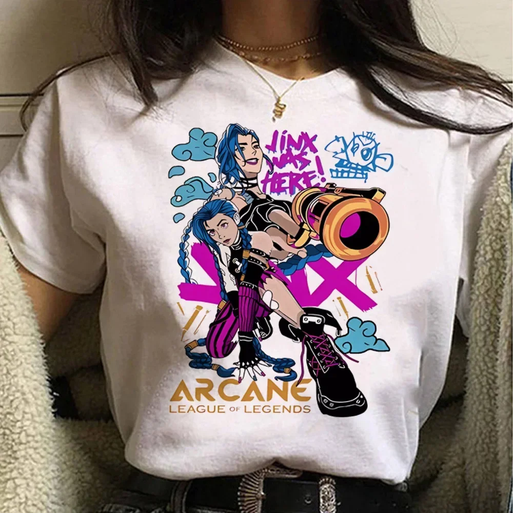 Jinx Arcane Monkey T Shirt Ani - Summer Grunge Clothing ulasan dan harga
