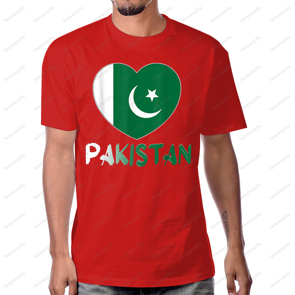 Pakistan Flag Heart Graphic Pr - Summer Clothing Pakistan ulasan dan harga