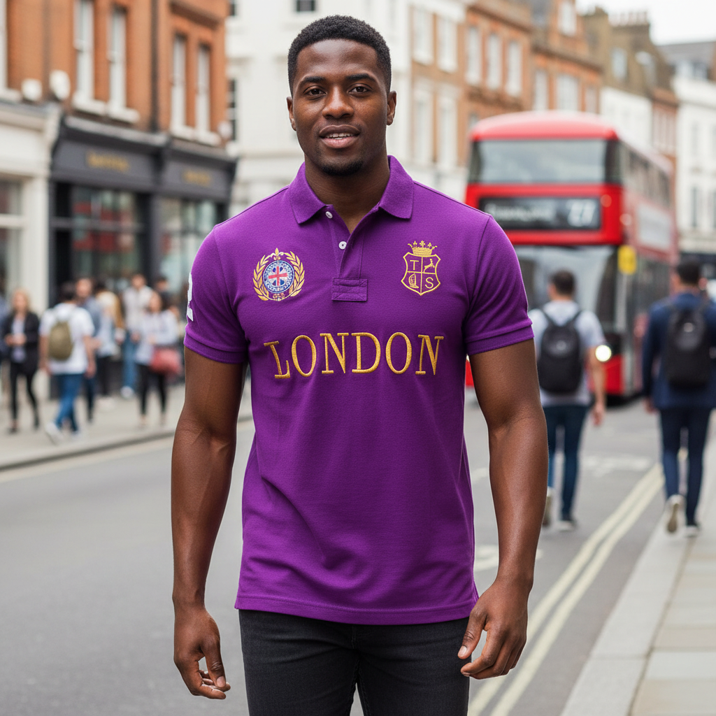 Classic Men's Polo Shirts LOND - Summer Clothing London ulasan dan harga
