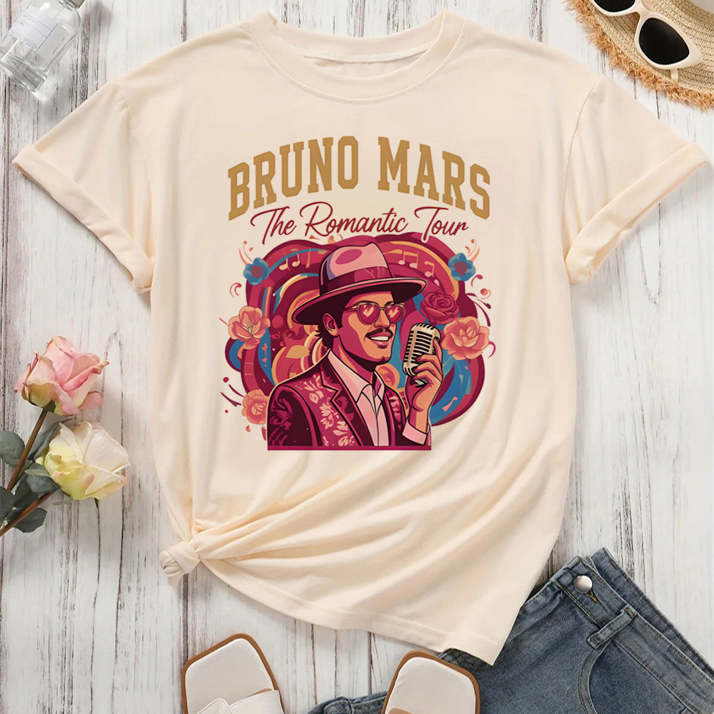 Bruno Mars t shirt women hip h - Summer Grunge Clothing ulasan dan harga