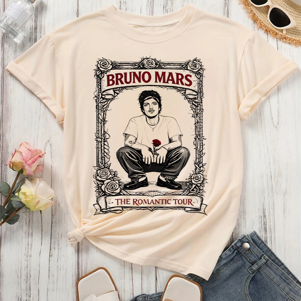 Bruno Mars t shirt women hip h - Summer Grunge Clothing ulasan dan harga
