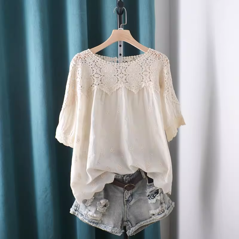 2026 Hollow Out Lace Patchwork - Summer Clothing In Japan ulasan dan harga