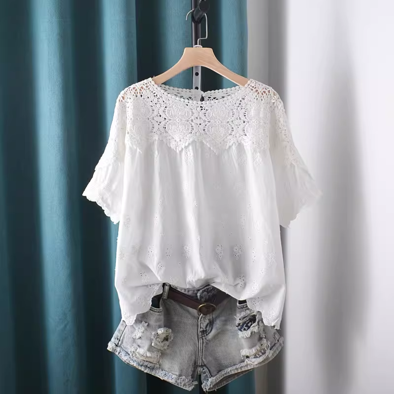 2026 Hollow Out Lace Patchwork - Summer Clothing In Japan ulasan dan harga