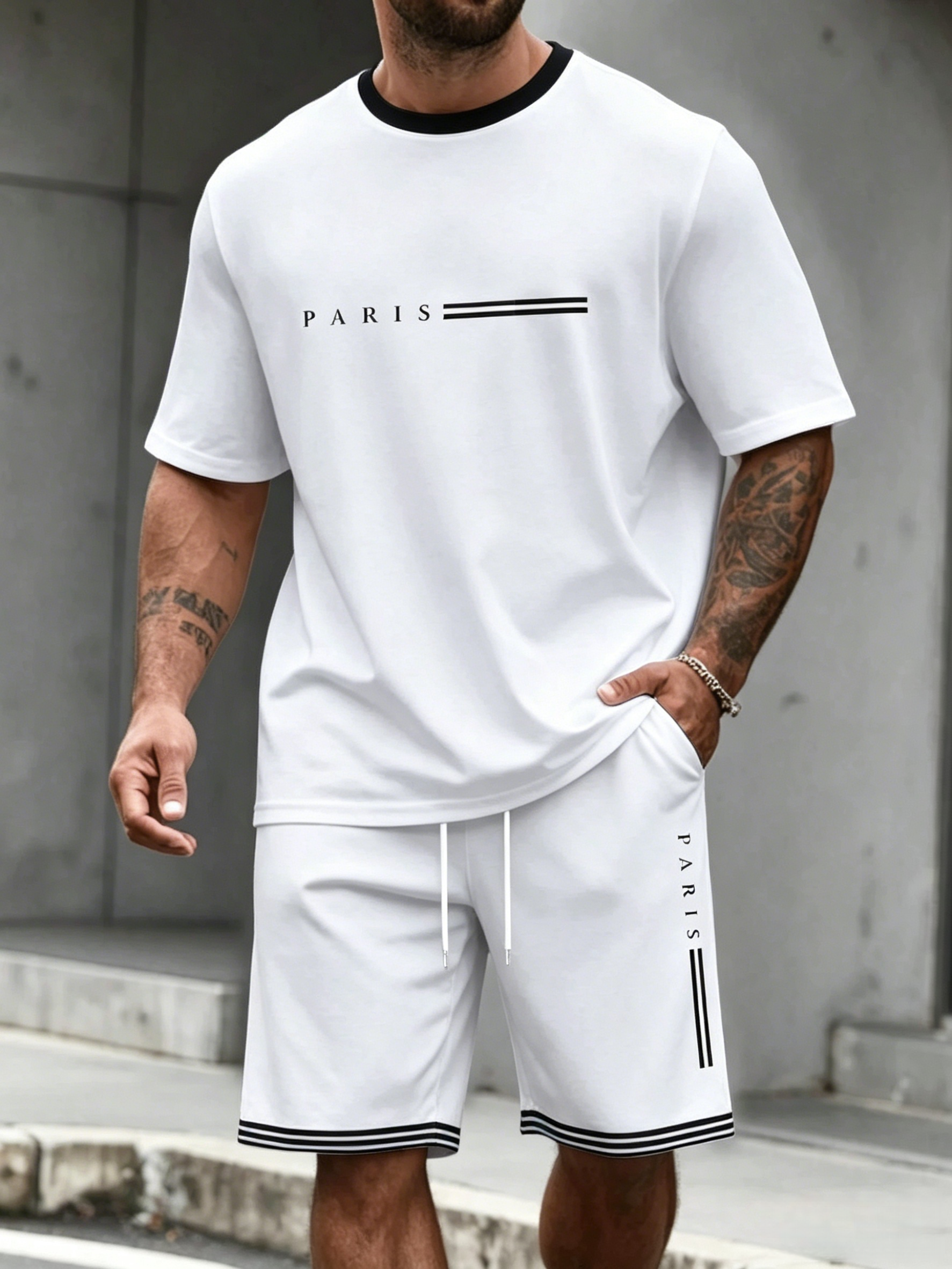 Men's Tracksuit 2 Piece ​O-nec - Summer Cloth ulasan dan harga