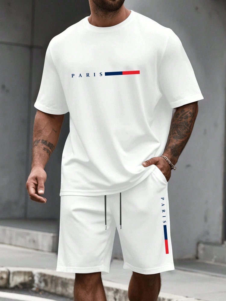 Men's Tracksuit 2 Piece ​O-nec - Summer Cloth ulasan dan harga