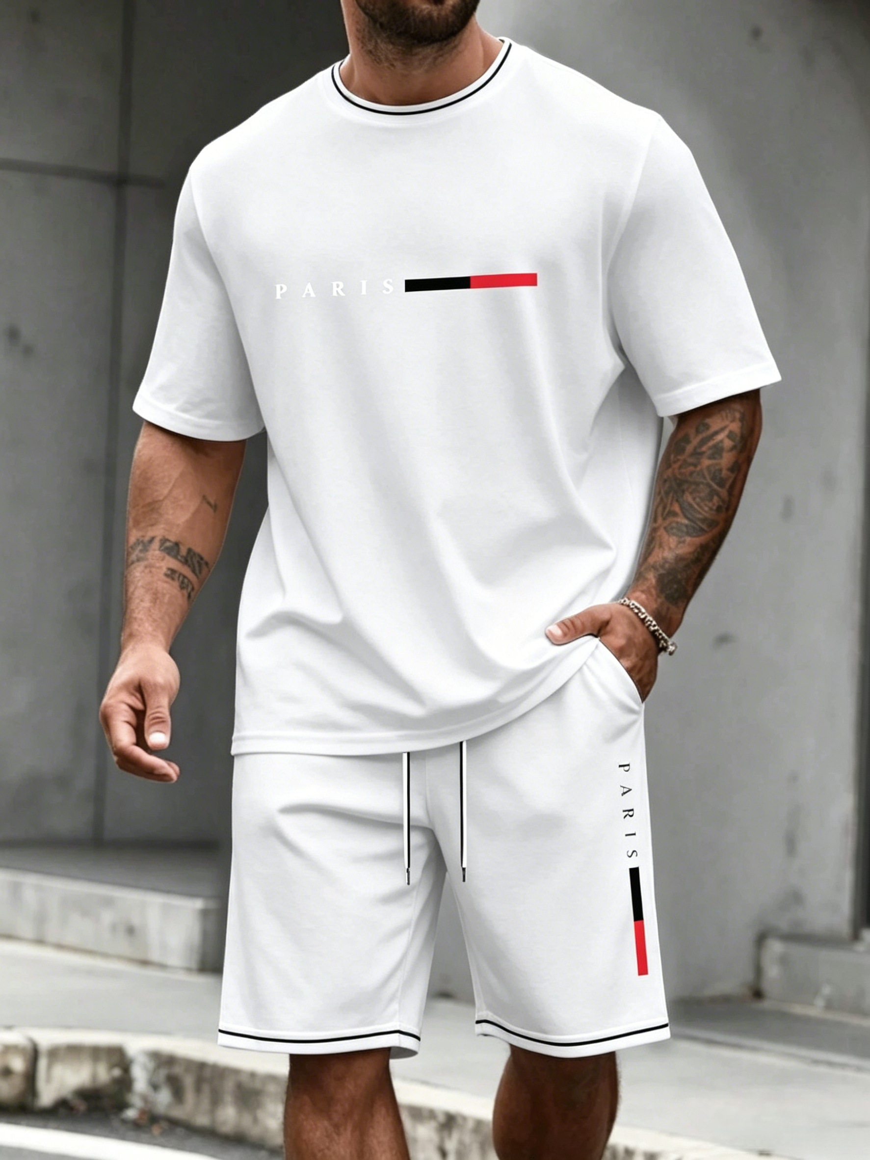 Men's Tracksuit 2 Piece ​O-nec - Summer Cloth ulasan dan harga