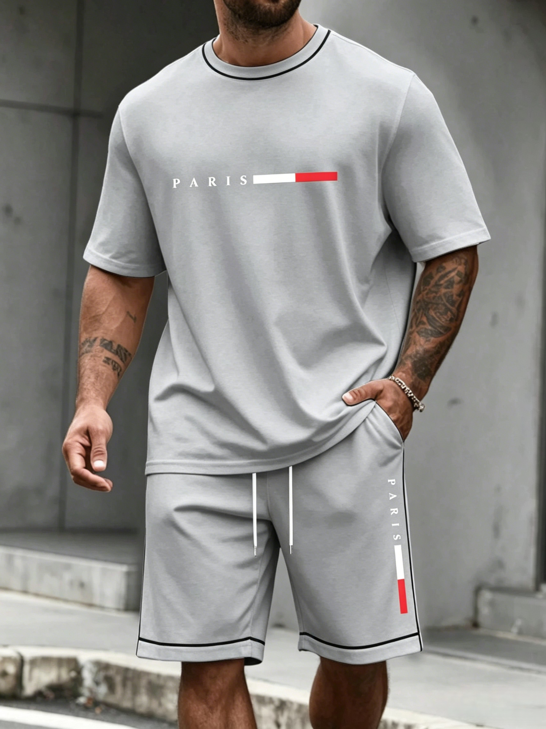 Men's Tracksuit 2 Piece ​O-nec - Summer Cloth ulasan dan harga