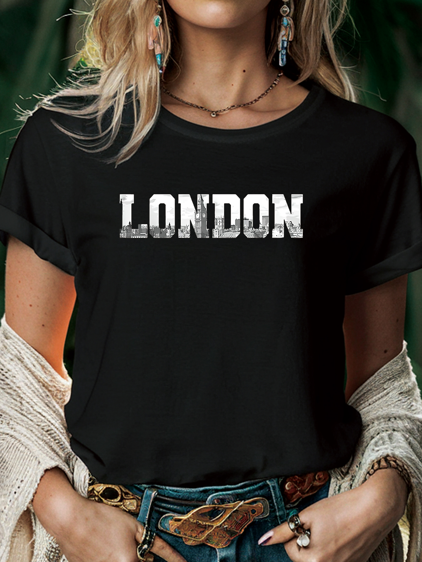 London Women T Shirt Summer Fa - Summer Clothing London ulasan dan harga