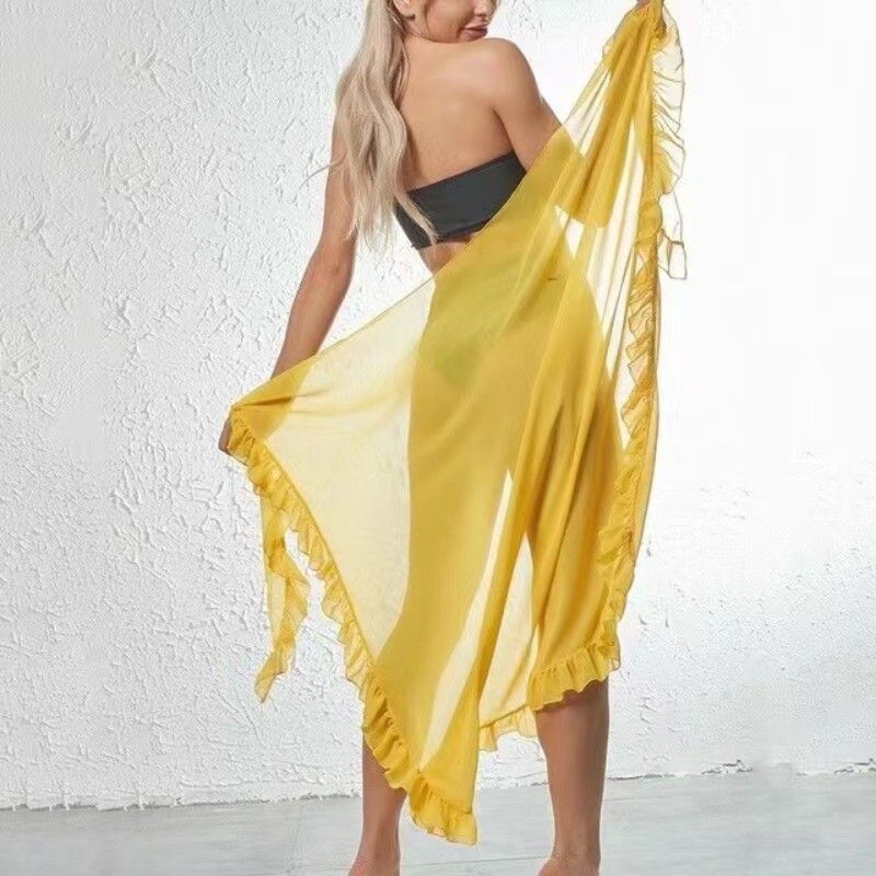 5 Colors Ruffle Sarong for Wom - Summer Clothing Colors ulasan dan harga