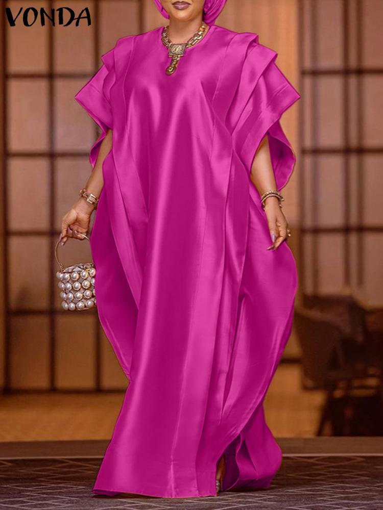 Plus Size 5XL VONDA Summer Max - Summer Clothing Colors ulasan dan harga
