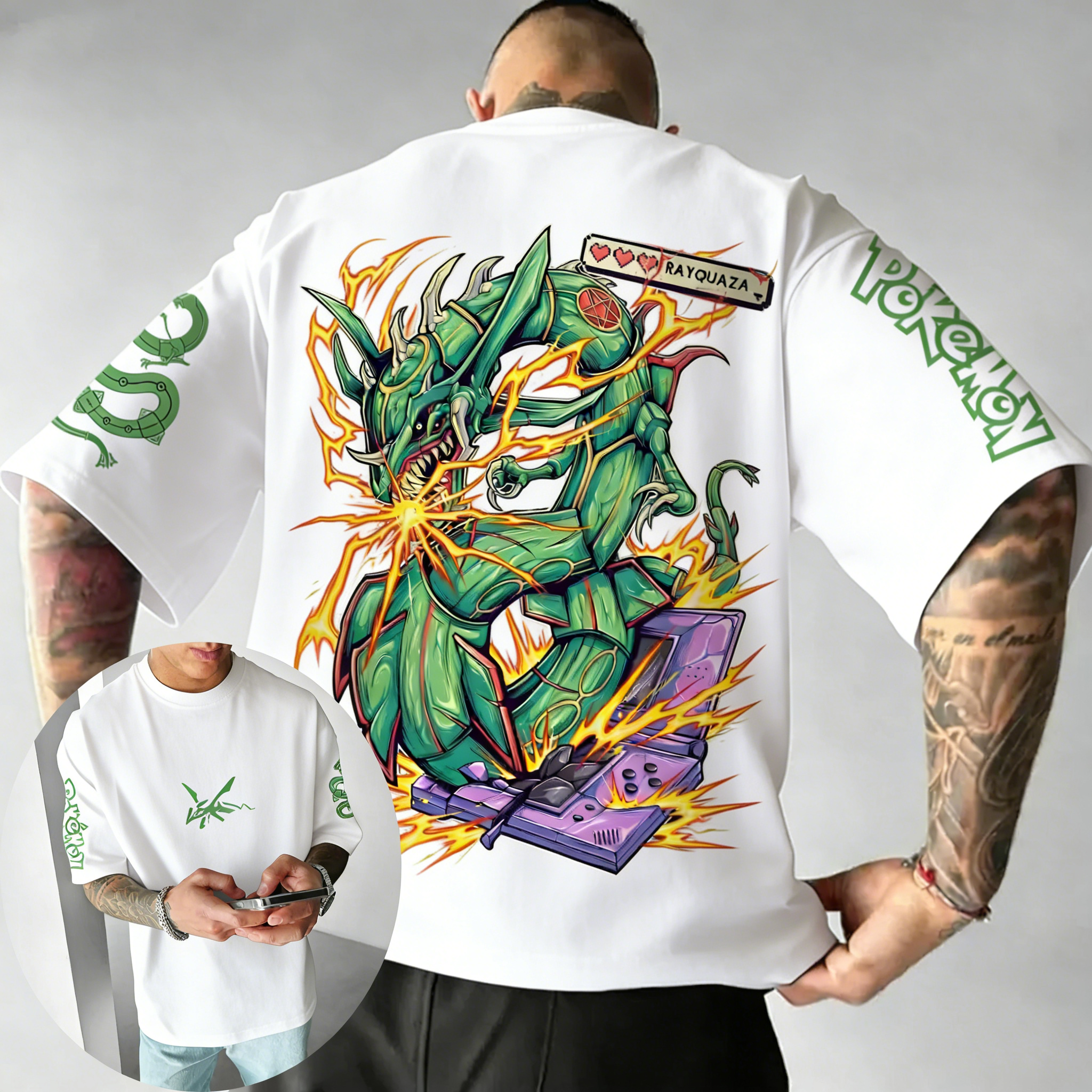 Pok É Mon Game Rayquaza Brand  - Summer Games Clothing Brand ulasan dan harga
