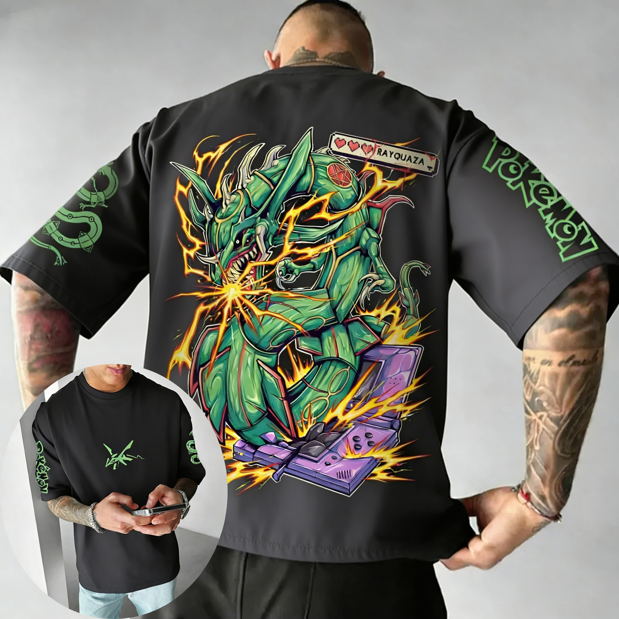Pok É Mon Game Rayquaza Brand  - Summer Games Clothing Brand ulasan dan harga