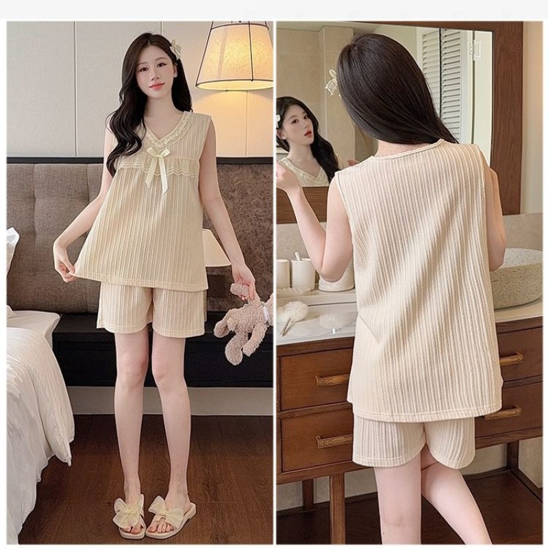 Plus Size Korean Sweet Pajamas - Summer Cloth ulasan dan harga