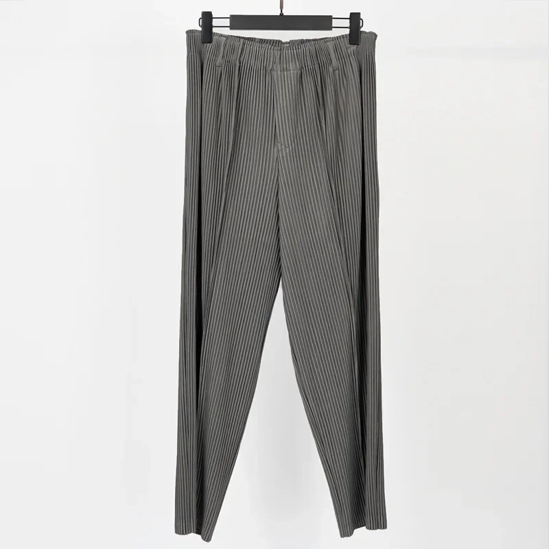 Miyake Pleated Casual Solid Pa - Summer Clothing Men 2025 ulasan dan harga