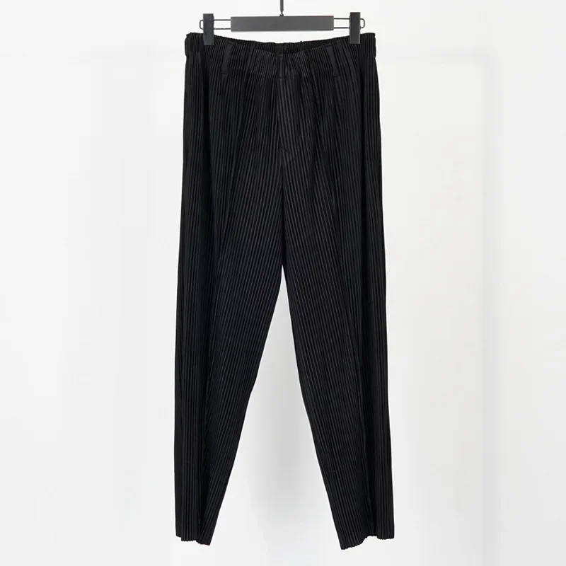 Miyake Pleated Casual Solid Pa - Summer Clothing Men 2025 ulasan dan harga