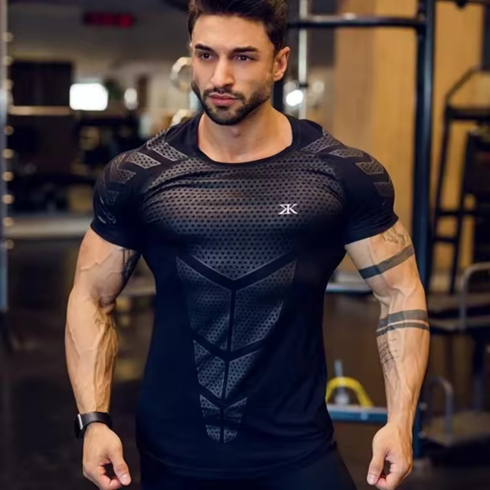 2025 Men Running Sports T-shir - Summer Clothing Men 2025 ulasan dan harga