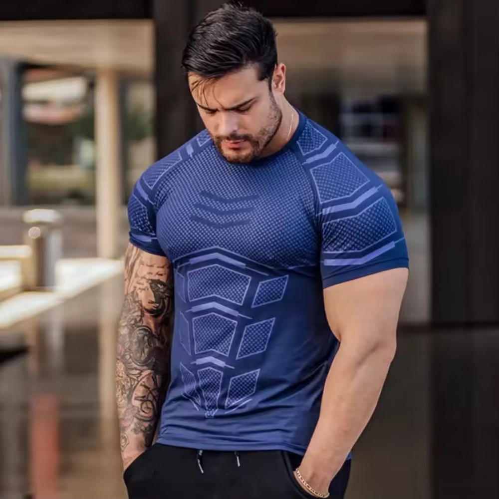 2025 Men Running Sports T-shir - Summer Clothing Men 2025 ulasan dan harga