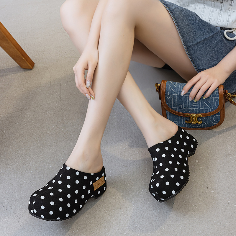 7cm Summer Black and White Pol - Summer Clothing Korea ulasan dan harga