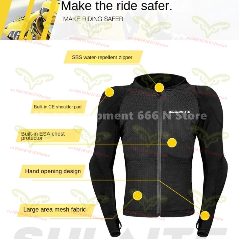 Sulaite Men Motorcycle Jacket  - Summer Clothing Motorcycle ulasan dan harga