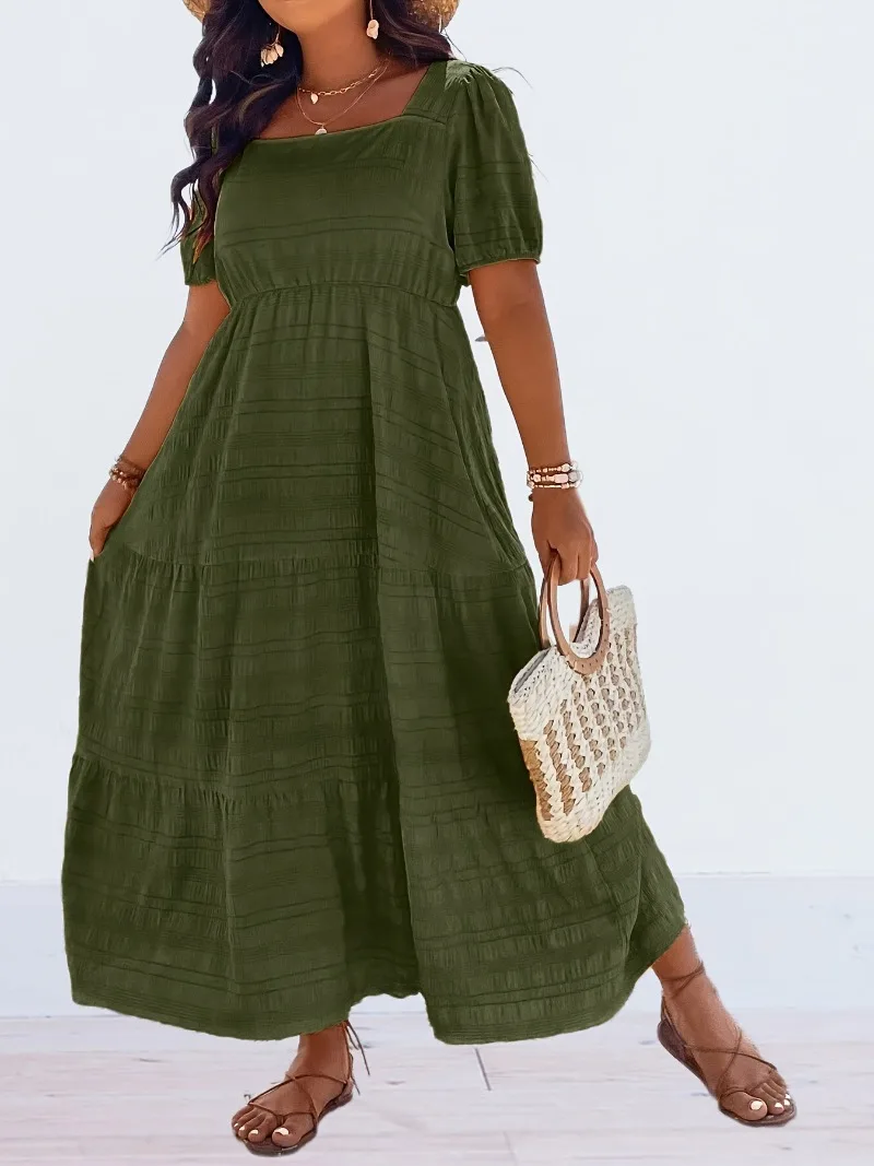 Plus Size 1XL-5XL Women's Fash - Summer Clothing Colors ulasan dan harga