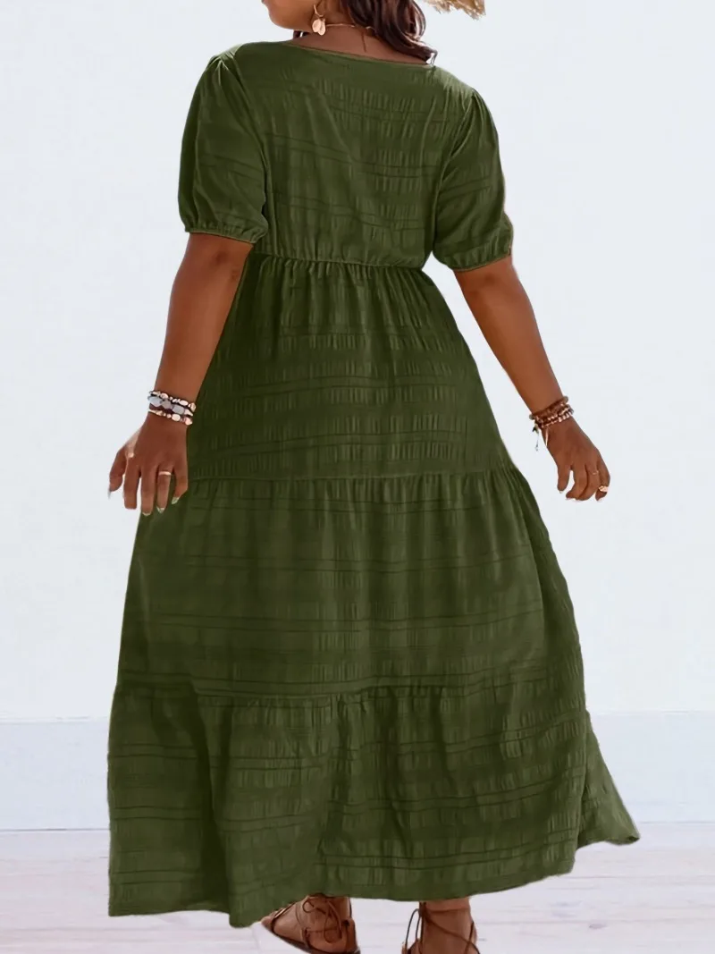 Plus Size 1XL-5XL Women's Fash - Summer Clothing Colors ulasan dan harga