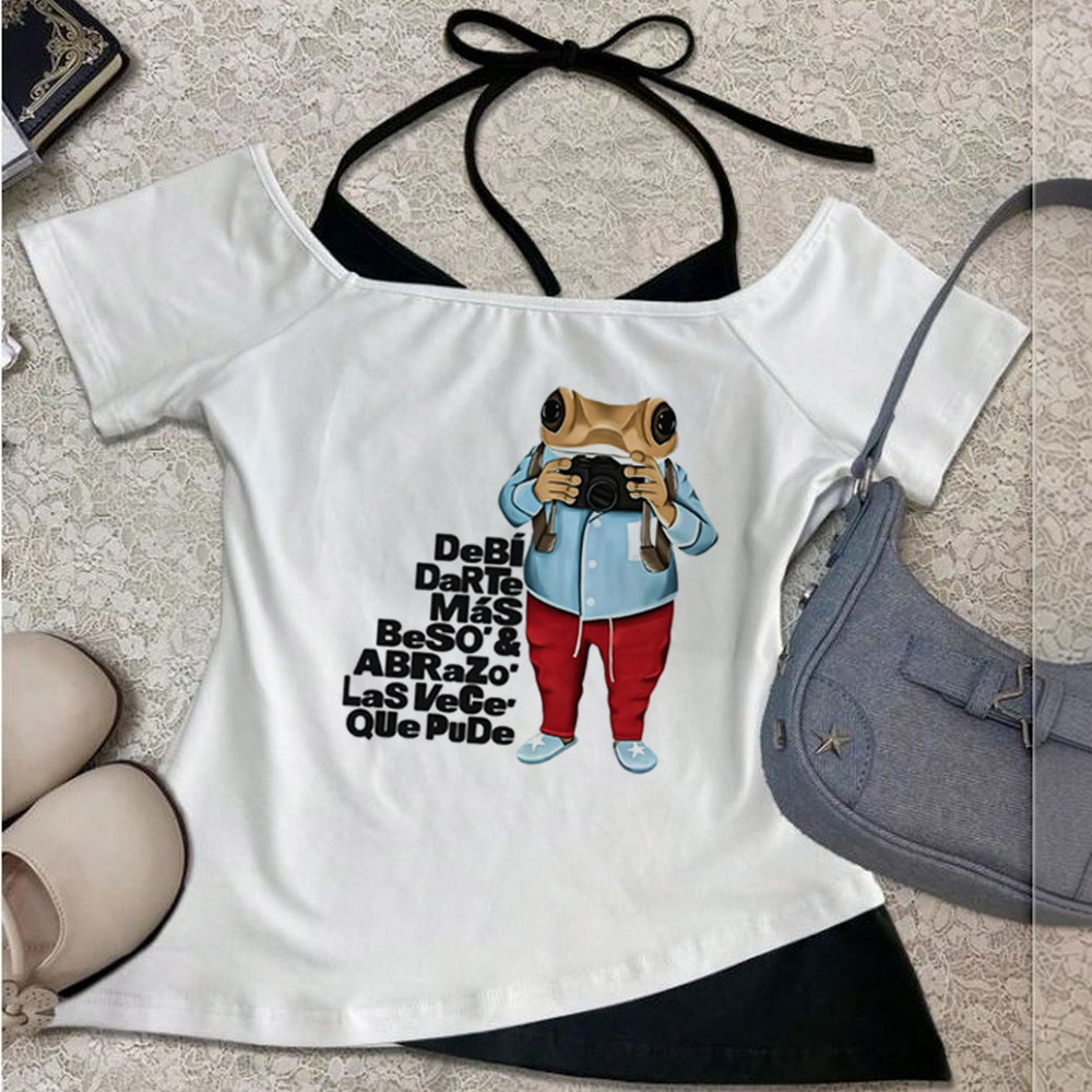 Bad Bunny cropped top female g - Summer Grunge Clothing ulasan dan harga