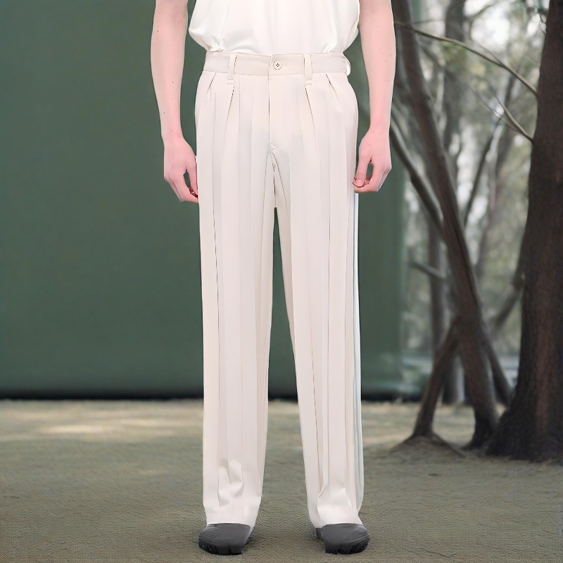 Miyake Pleated Casual Pants 20 - Summer Clothing Men 2025 ulasan dan harga