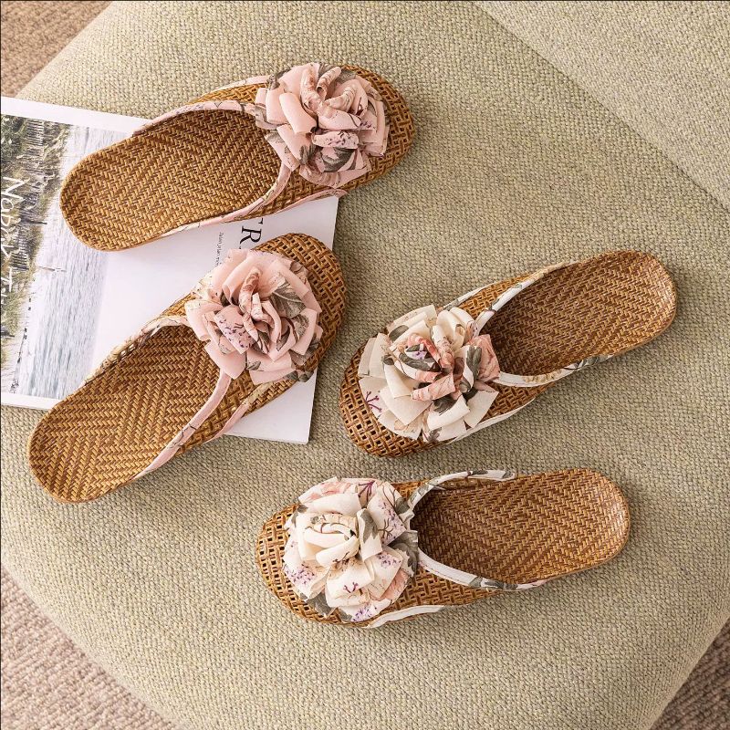 Summer Rattan Floor Slippers F - Summer Cloth ulasan dan harga