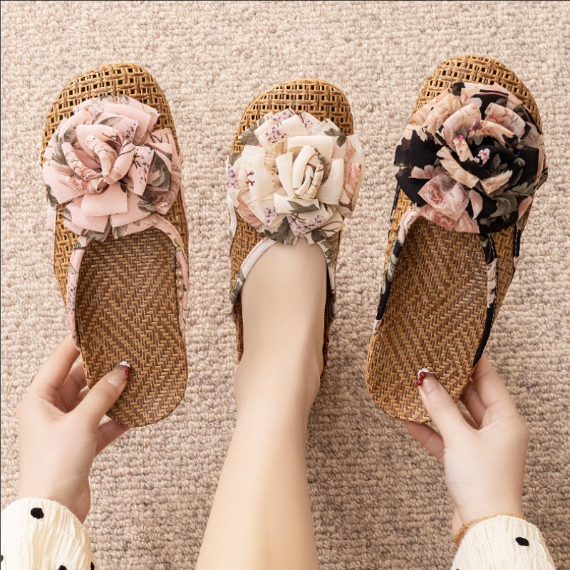 Summer Rattan Floor Slippers F - Summer Cloth ulasan dan harga