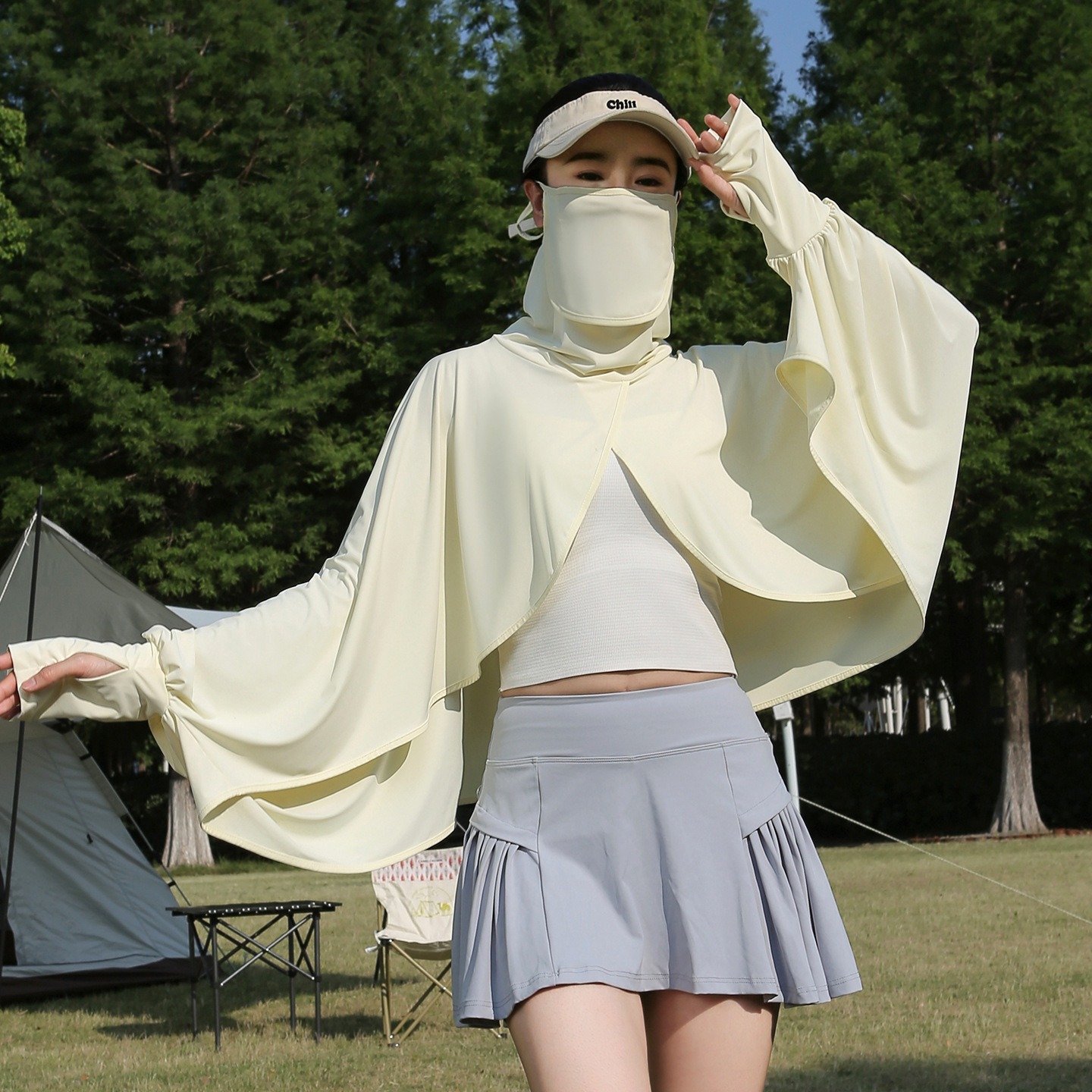 Facial integrated mask Summer  - Summer Clothing Drive ulasan dan harga