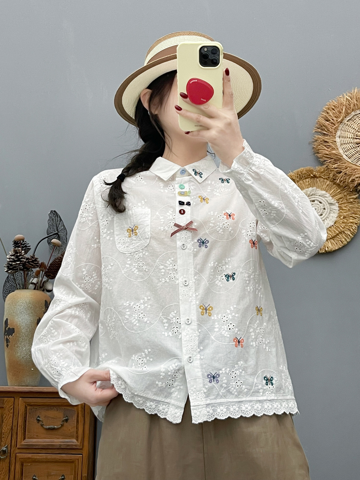 Women's Bohemian Blouse Ethnic - Summer Clothing In Japan ulasan dan harga