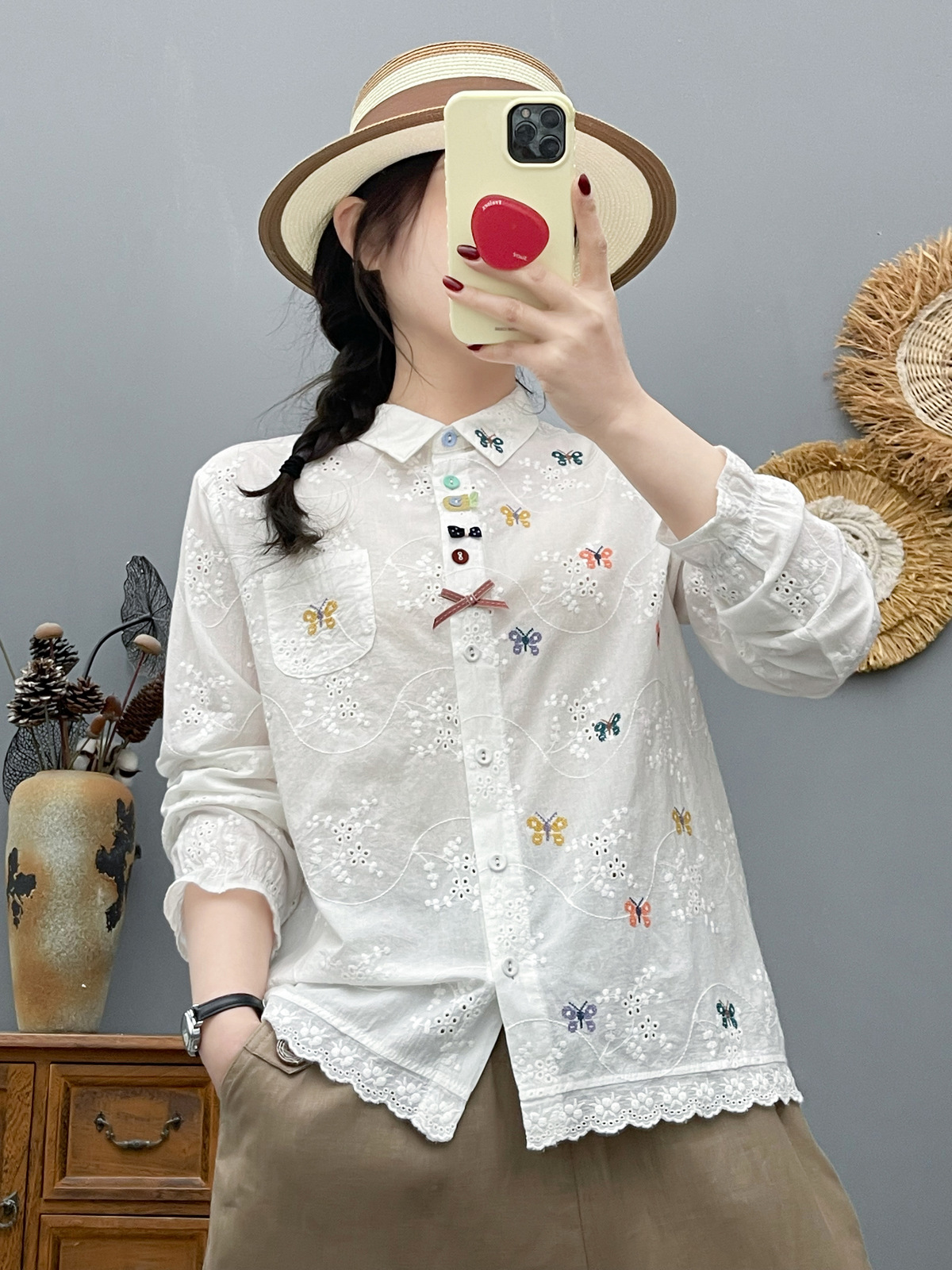 Women's Bohemian Blouse Ethnic - Summer Clothing In Japan ulasan dan harga