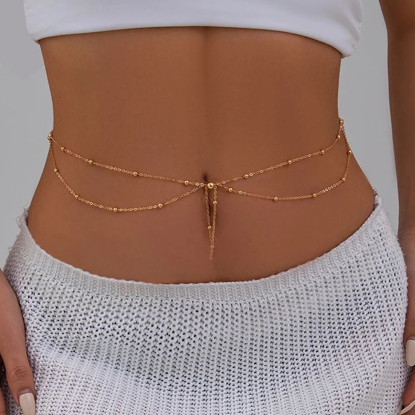 KunJoe Multilayer Gold Color T - Summer Clothing Colors ulasan dan harga