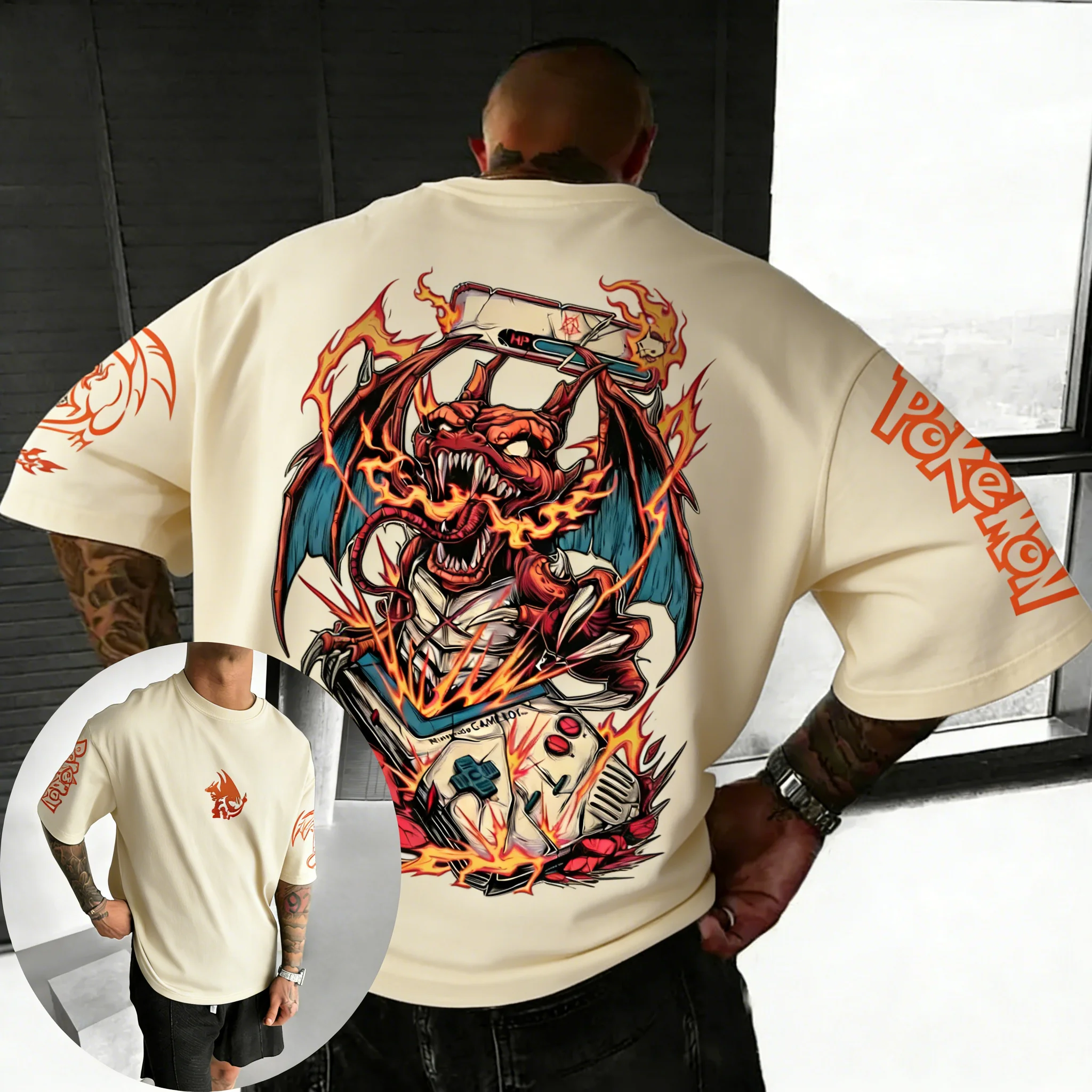 Pokemon  Game Charizard Co Bra - Summer Games Clothing Brand ulasan dan harga