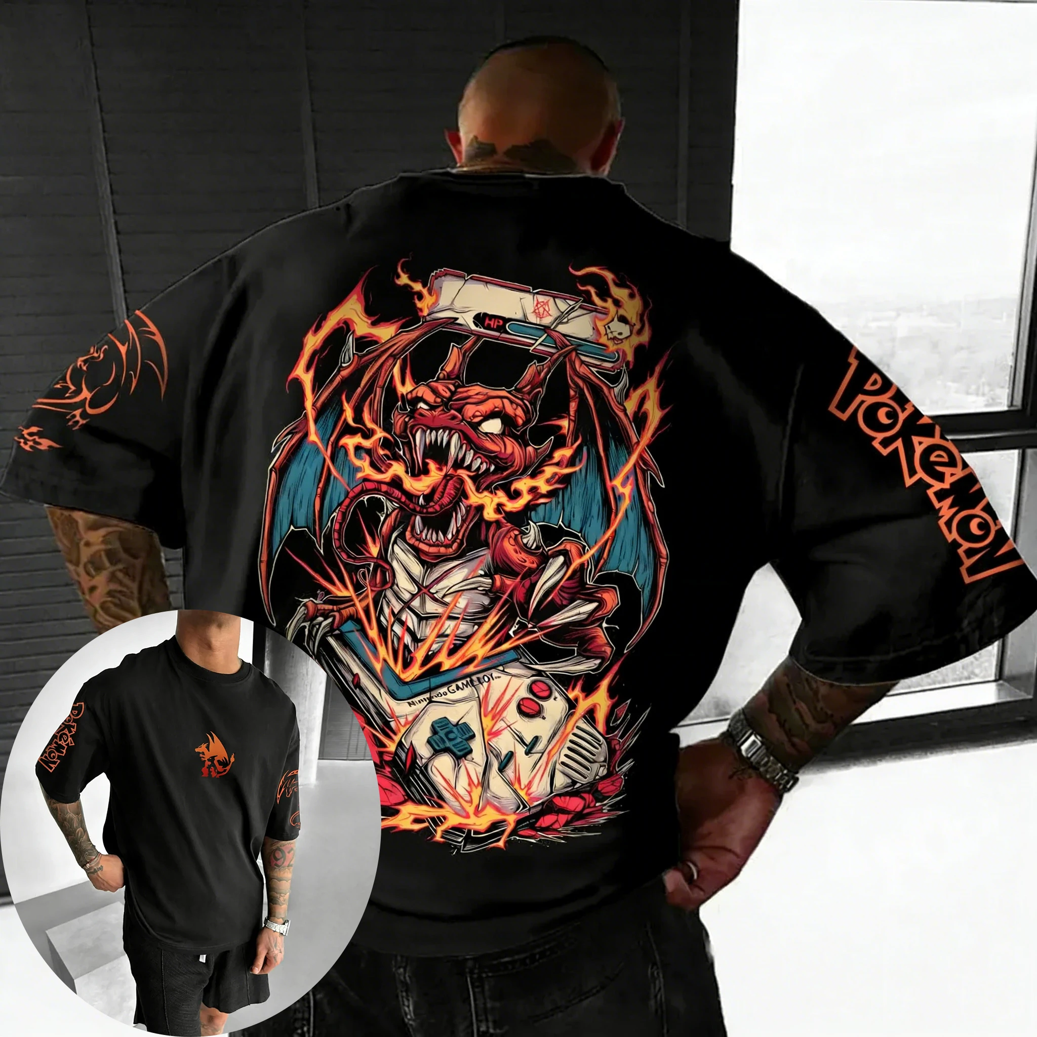 Pokemon  Game Charizard Co Bra - Summer Games Clothing Brand ulasan dan harga