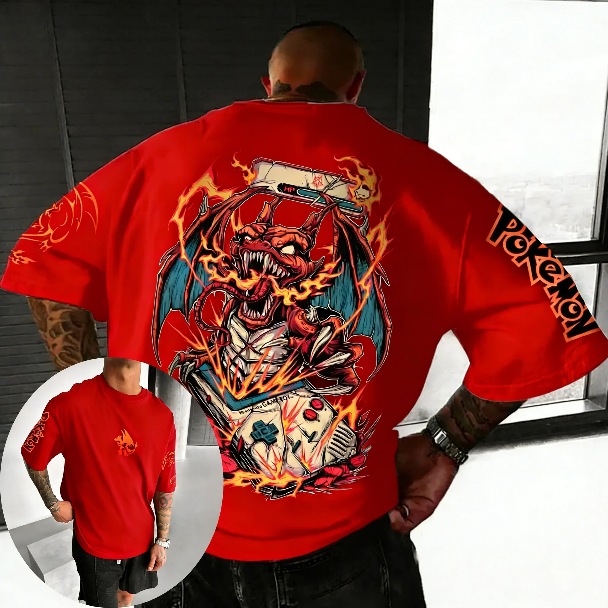 Pokemon  Game Charizard Co Bra - Summer Games Clothing Brand ulasan dan harga