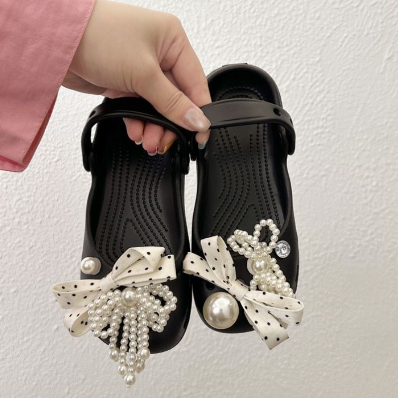 Korean Polka Dot Bowkot Ballet - Summer Clothing Korea ulasan dan harga