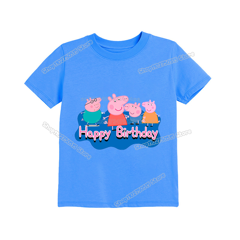 Peppas Pig Girl T Shirt George - Summer Clothing Kids Boys ulasan dan harga