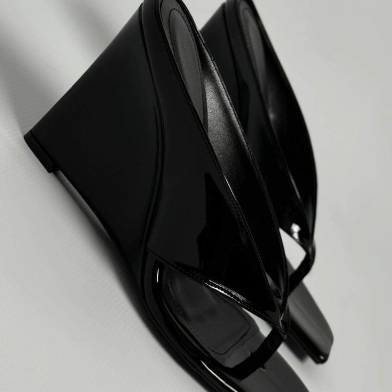 Square-toe V-strap high heels  - Summer Clothing Korea ulasan dan harga