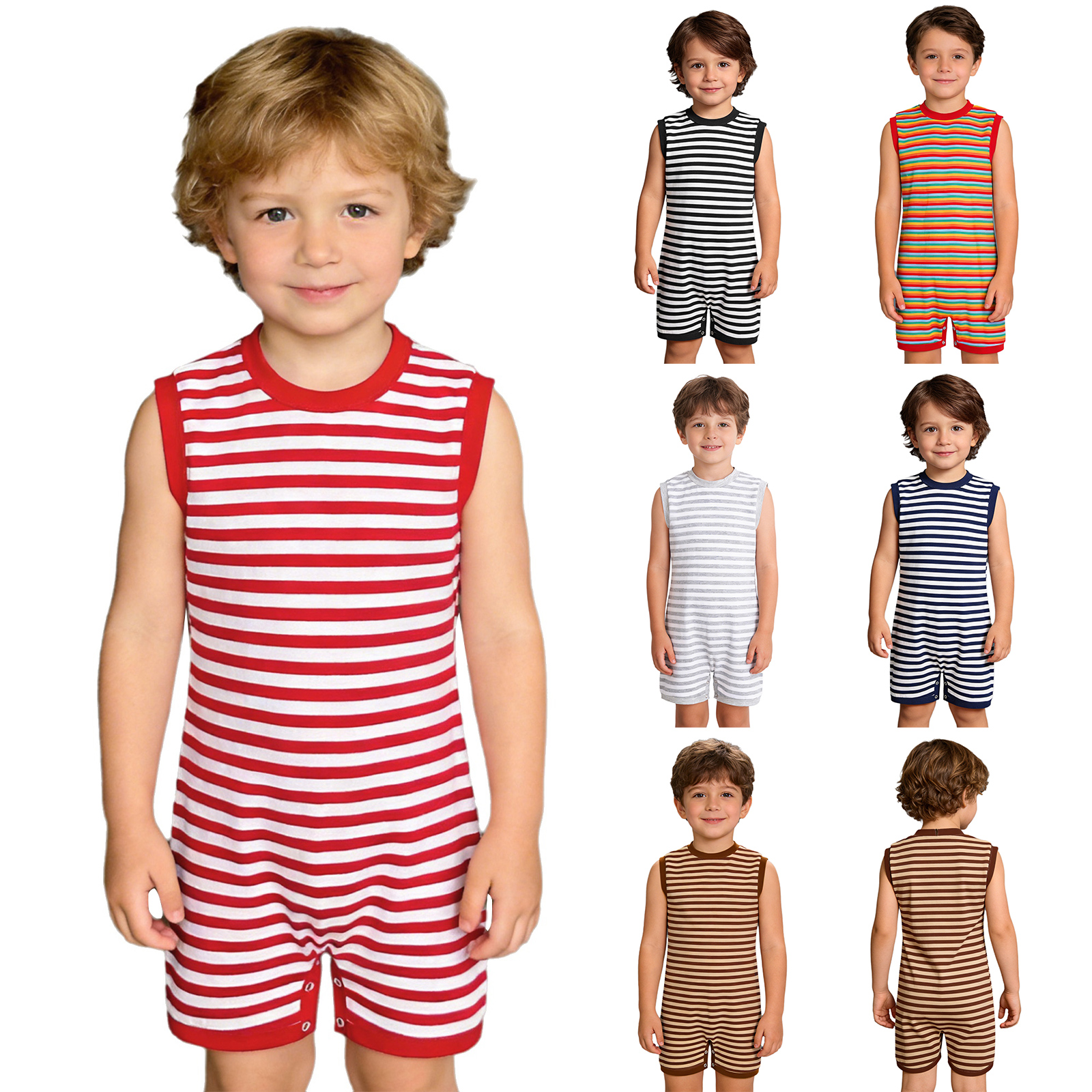Kid Boys Girls One-piece Speci - Summer Clothing Kids Boys ulasan dan harga